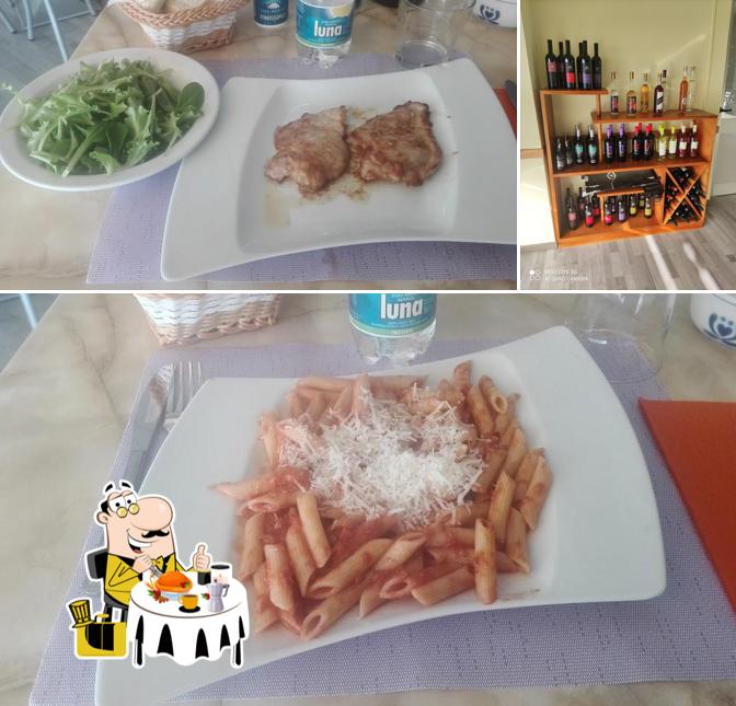 La cibo e vino del ristorante