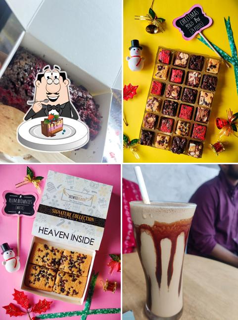 Chocolate cake at Brownie Heaven BSR Mall