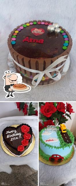 Here's a picture of Devu's cakes, home made cakes