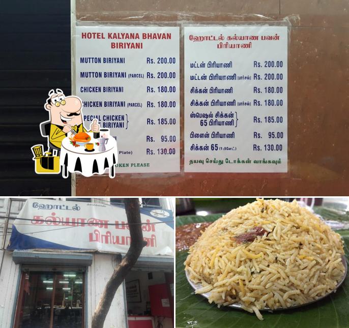 Food at Hotel Kalyana Bhavan Biriyani