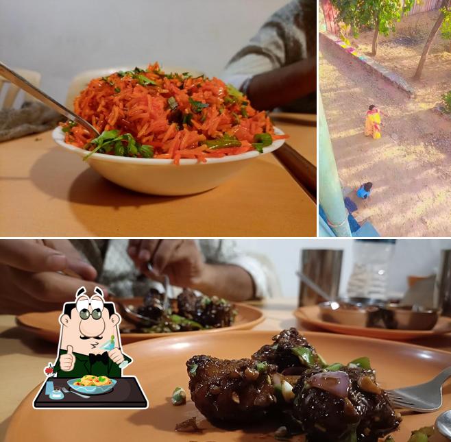 Food at Priyas. Restaurant