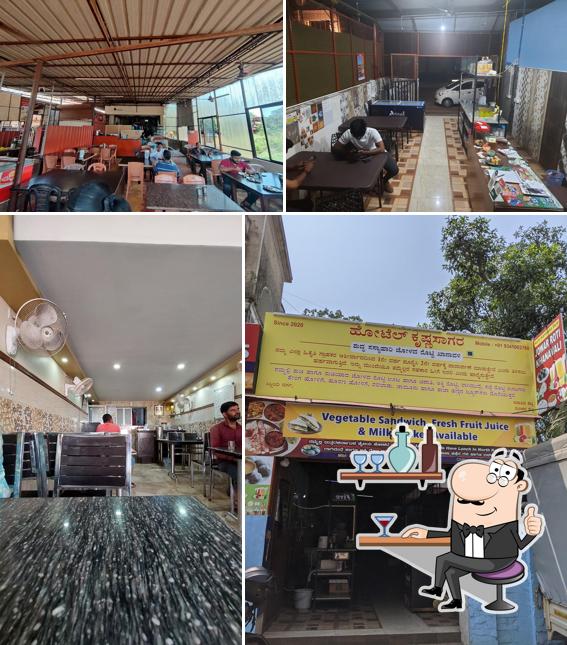 The interior of Hotel Mitrapriya Cafe (Pure Veg)
