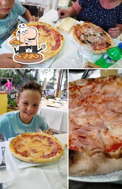 Ordina una pizza a Ristorante da Romano presso Camping Adriatico