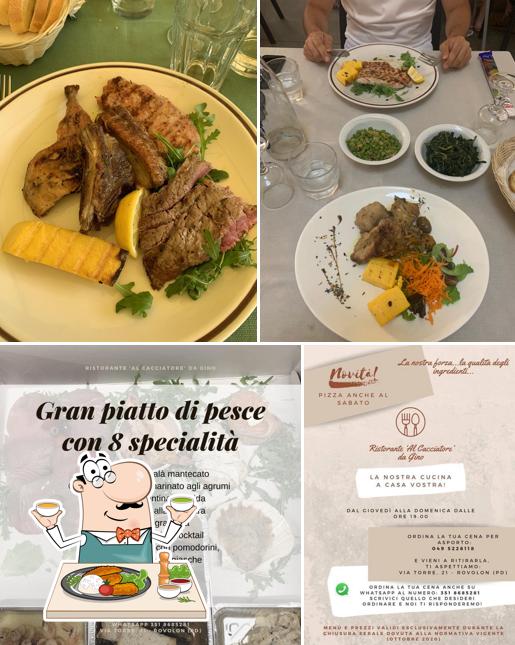 Platti al Ristorante Al Cacciatore Da Gino