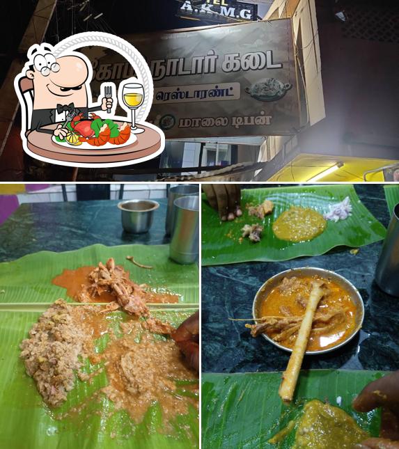 Order seafood at Selvam Restaurant (Kozhi Nadar Kadai)