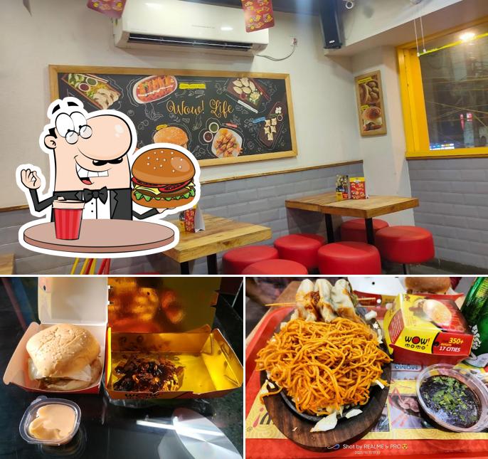 Try out one of the burgers served at Wow! Momo