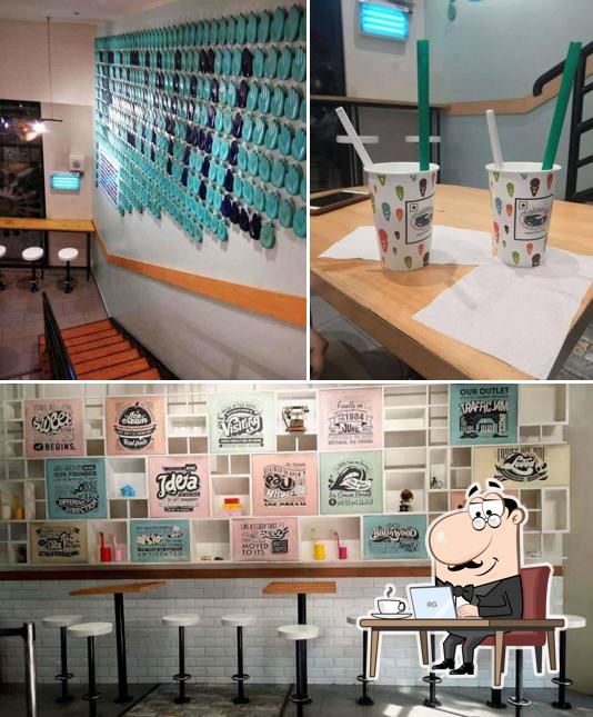 The interior of Naturals Ice Cream