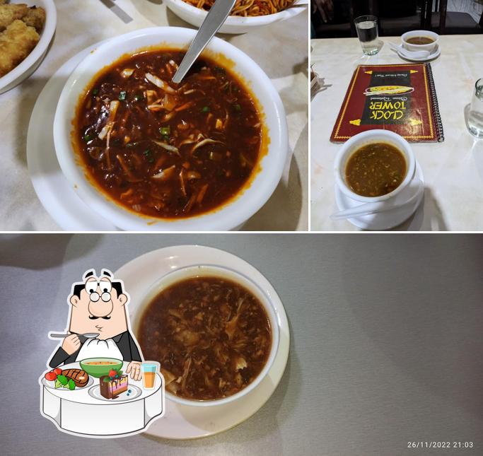Hot and sour soup at Clock Tower Chinese Restaurant