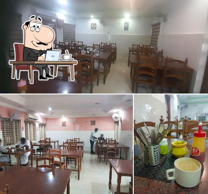 The interior of Merchant Navy Club Restaurant