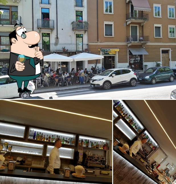 Tra le diverse cose da Bar La Voglia Bim Bum Bam Verona si possono trovare la bancone da bar e esterno