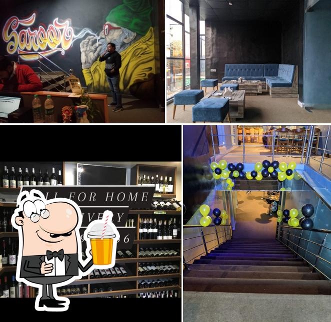 Enjoy a beverage at Saroor Wine n Dine