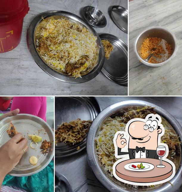 Food at Red Bucket Biryani Miryalaguda