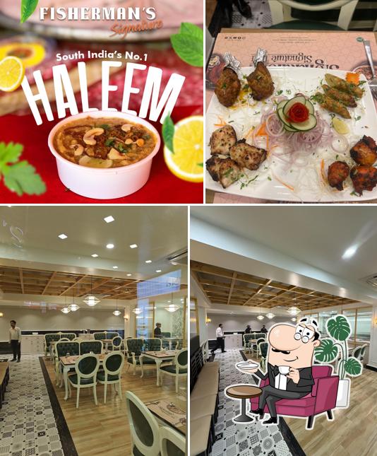This is the picture showing interior and food at FISHERMAN'S SIGNATURE