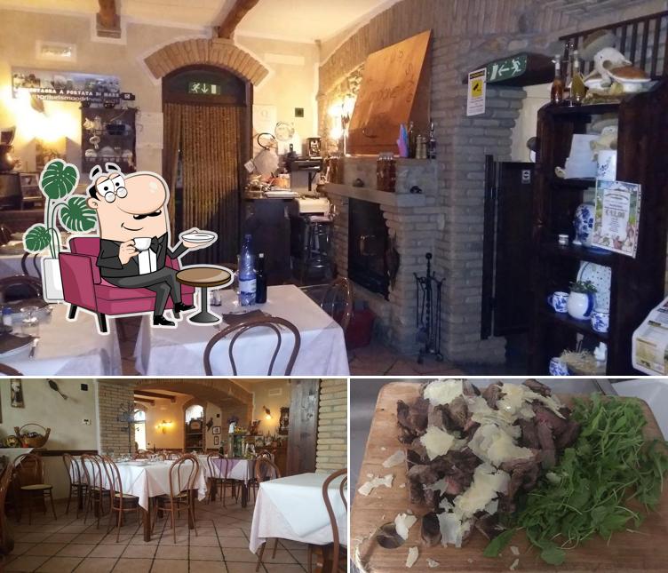 Questa è la foto che mostra la interni e cibo di AGRITURISMO ODDONE