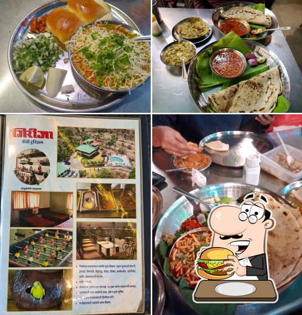 Try out a burger at Girija Juice Bar