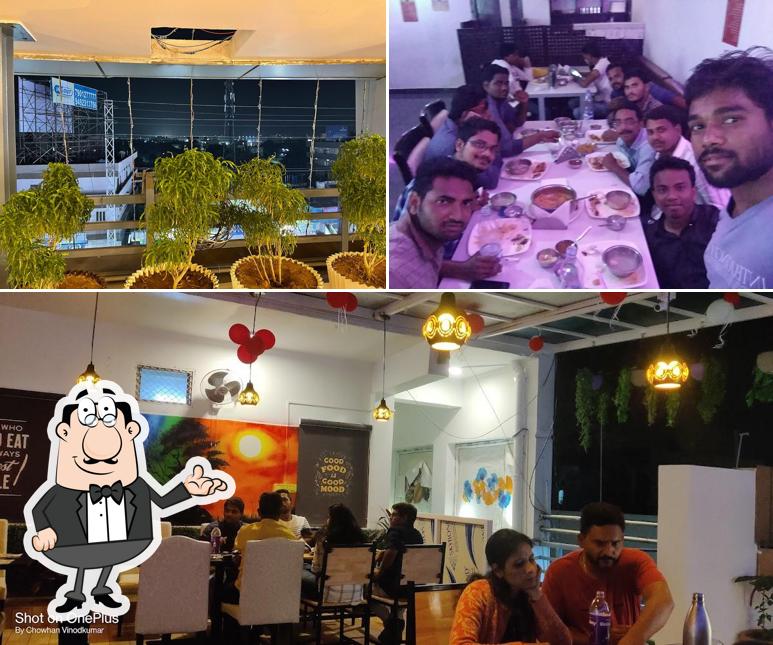 The interior of Sri Hyderabad Flavours Open Garden Dinning