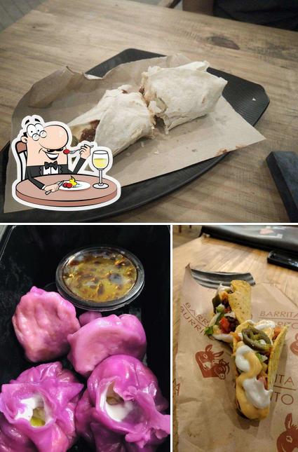 Food at Barrita Burrito