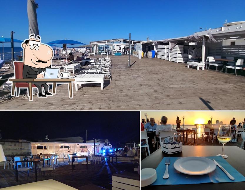 Gli interni di Beach Club