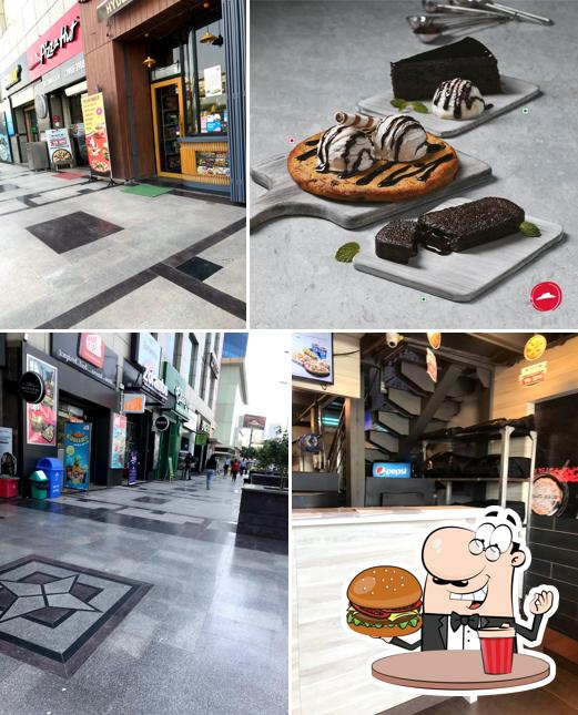 Get a burger at Pizza Hut Central Plaza Mall
