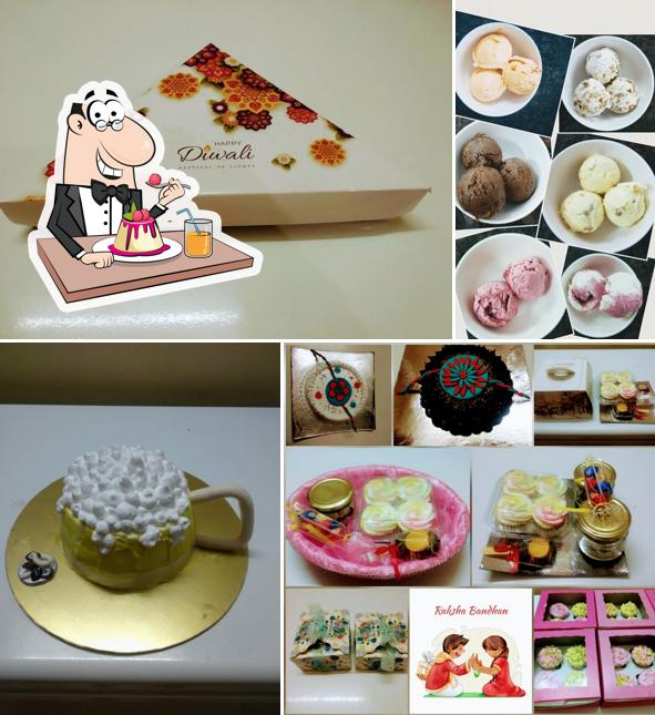 Flavours by Abha Kanchan serves a selection of desserts