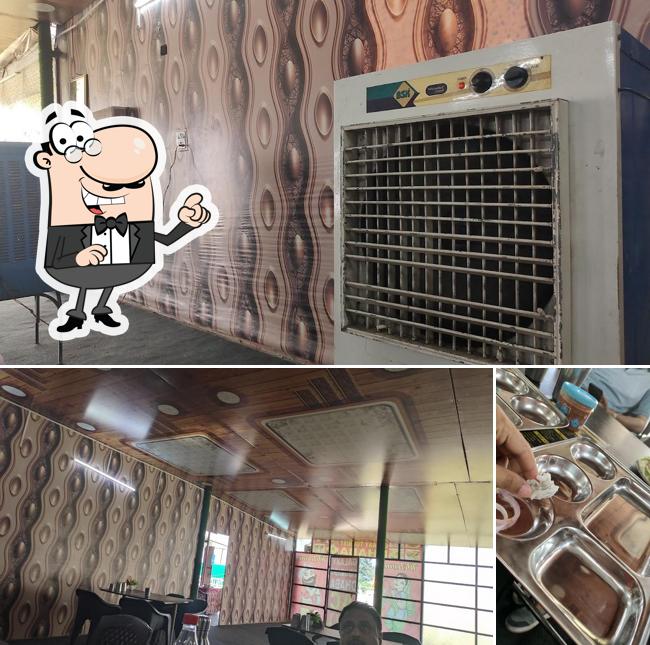 The picture of Galaxy Tourist Dhaba’s interior and food