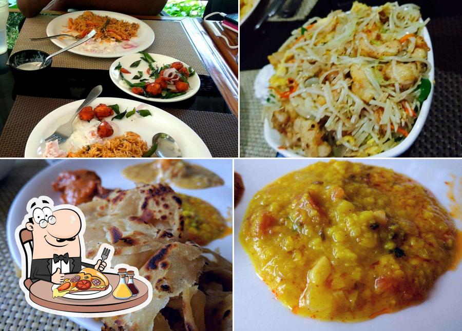 Order pizza at Jardin Restaurant