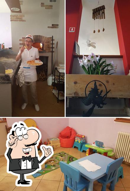Gli interni di Pizzeria La Stria
