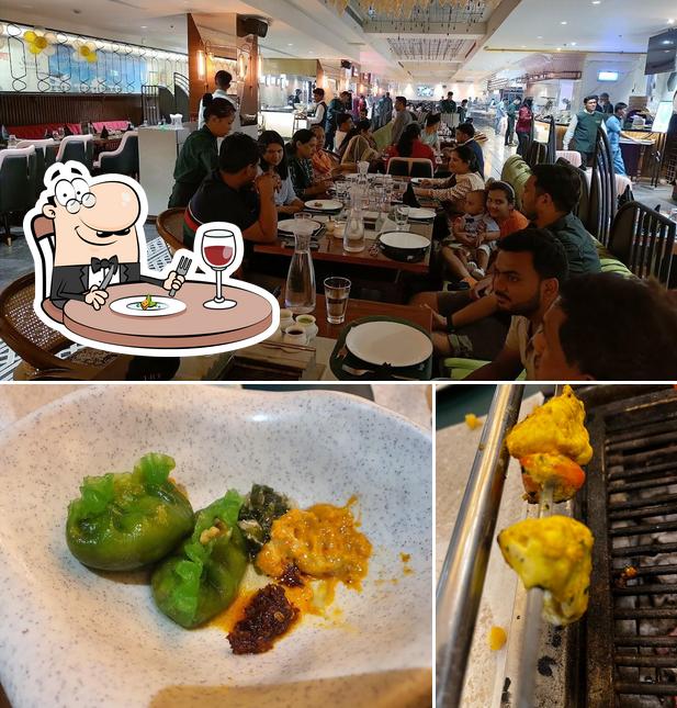 Among various things one can find food and interior at The Barbeque Times