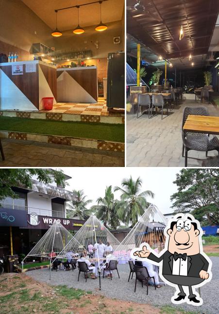 The interior of WRAP UP in Changaramkulam Shawarmas Burgers Juices