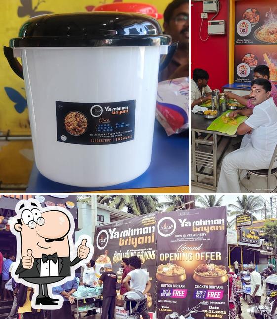 Here's a picture of Ya Rahman Briyani - Kaiveli Velachery ( Bucket Briyani Tandoori Shawarma Grill Chinese Malaysian Parotta )