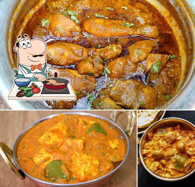 Chicken curry at indian dhaba