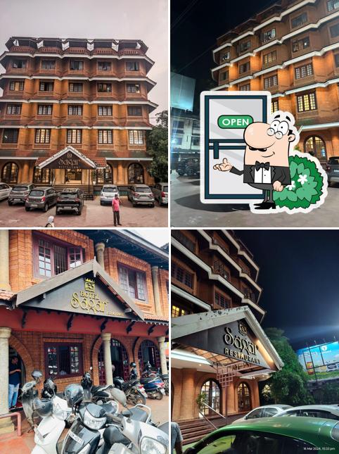 The exterior of Sagar Restaurant ARAYIDATHUPALAM