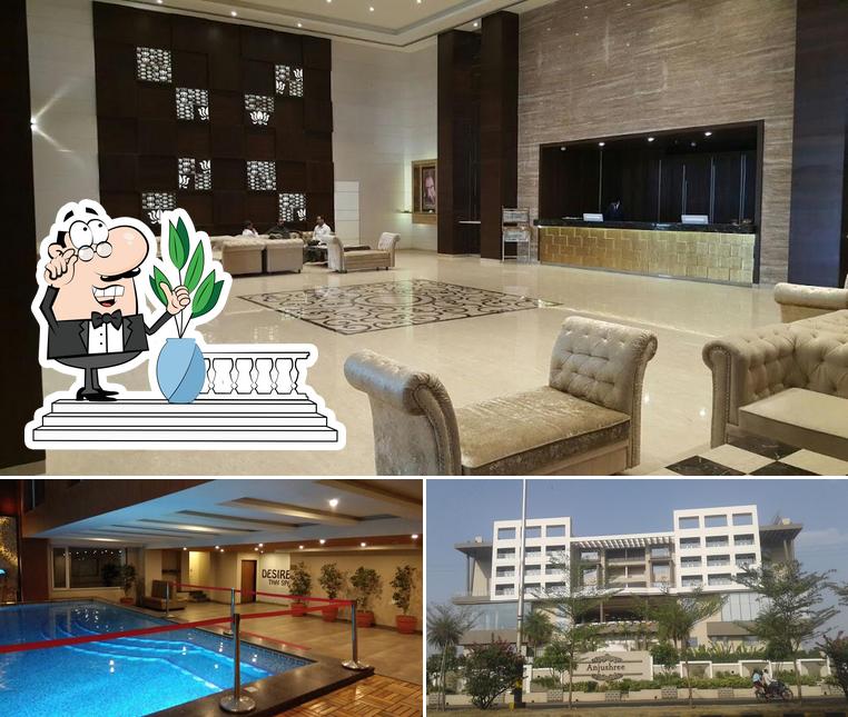 Check out the photo displaying exterior and interior at Hotel Anjushree