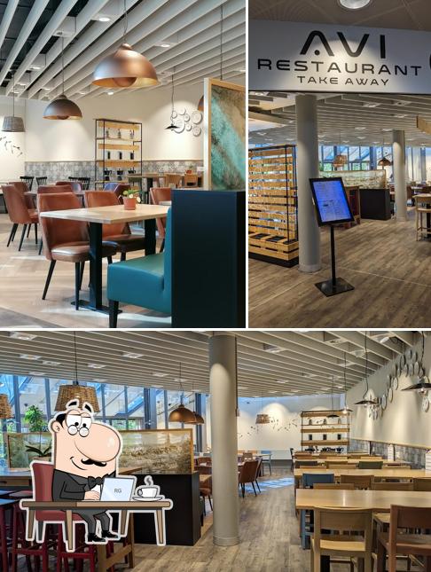 Dai un'occhiata agli interni di AVI Restaurant & Take Away Buffet Schweizer Traditionsküche