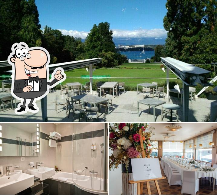 Gli interni di Hôtel du Parc des Eaux-Vives