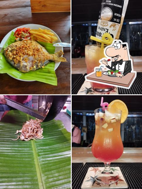 Food at Pele's Fisherman Beach-Front Bar & Restaurant