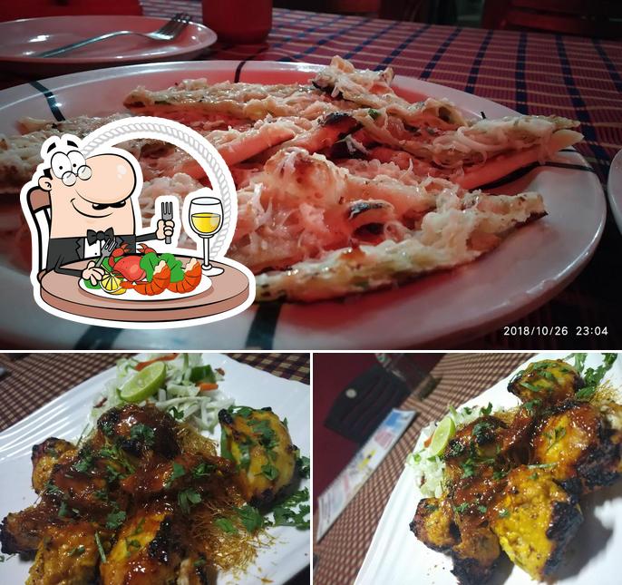 Order seafood at Aloms Bar and Restaurant