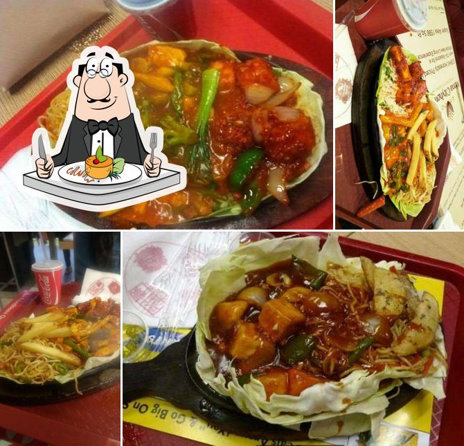 Food at Sizzles Cafe