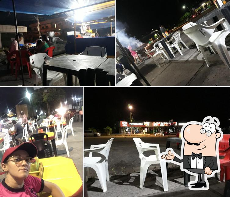Churrasco no palito da Sinete fica localizado na rua Quincas nascimento em frente a pizzaria paulista br