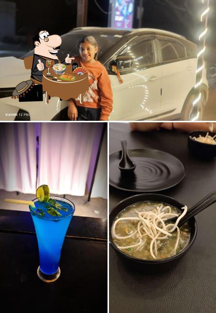 Among different things one can find food and exterior at Cafe Inside