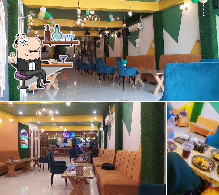 The interior of Dobara cafe