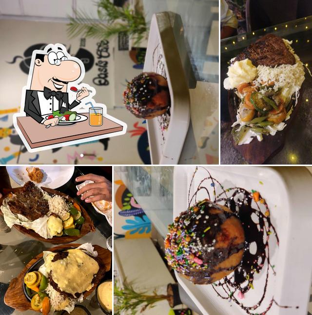 Food at Oasis Cafe