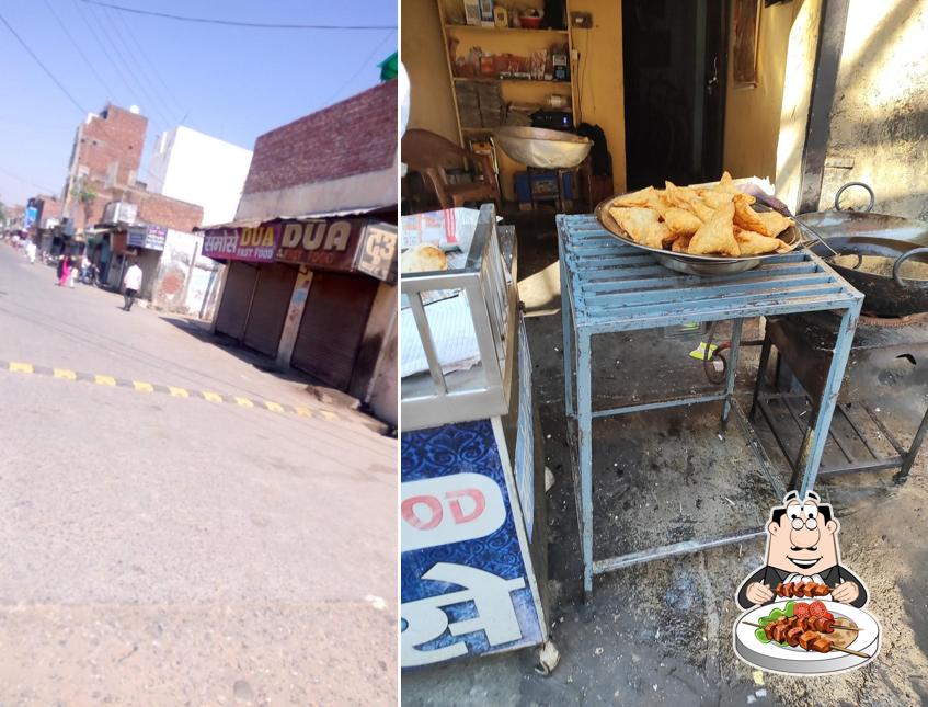 Food at Dua Samaosa Shop