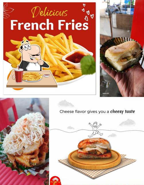 French fries at Jalaram Vadapav Mundra