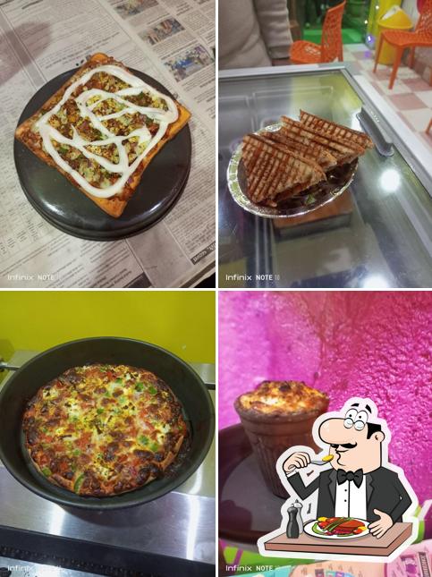Food at The Kulhad Pizza Cafe