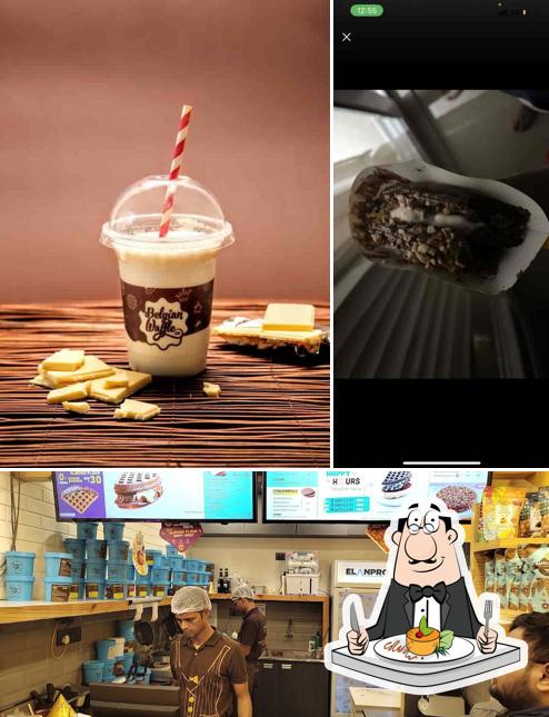 The picture of food and beverage at The Belgian Waffle Co
