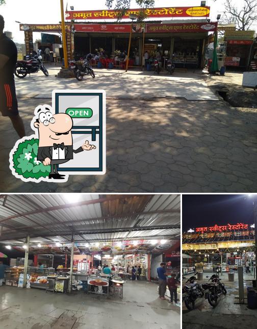 The exterior of Amrit Sweets And Restaurant