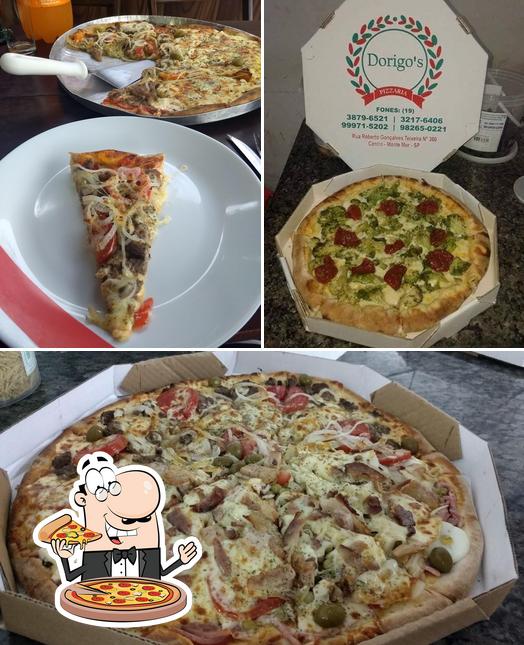 Escolha diversos tipos de pizza
