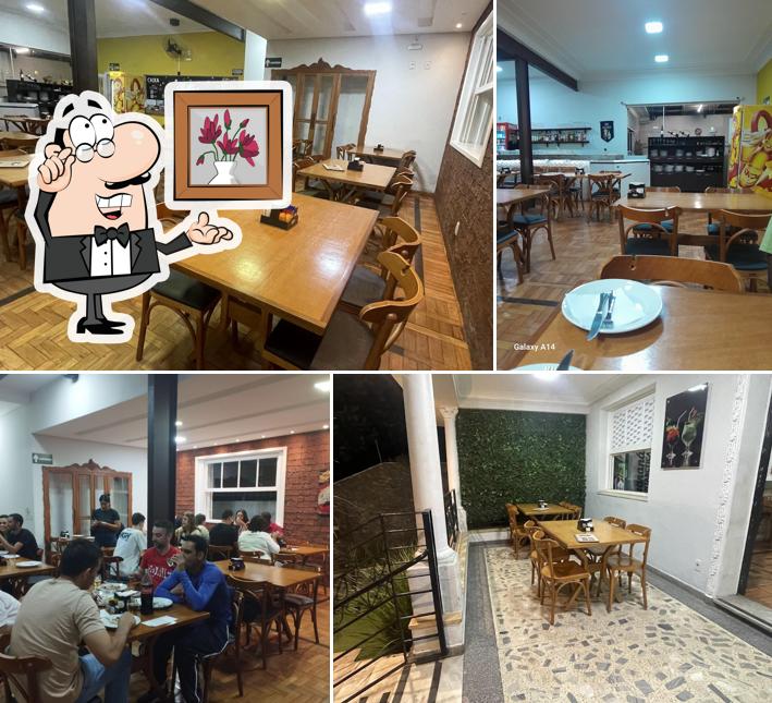 O interior do Grillus - Pizzaria e Restaurante em Sete Lagoas