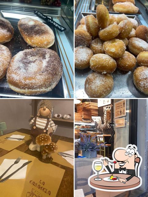 La foto della cibo e interni di Pizzeria La Casaccia